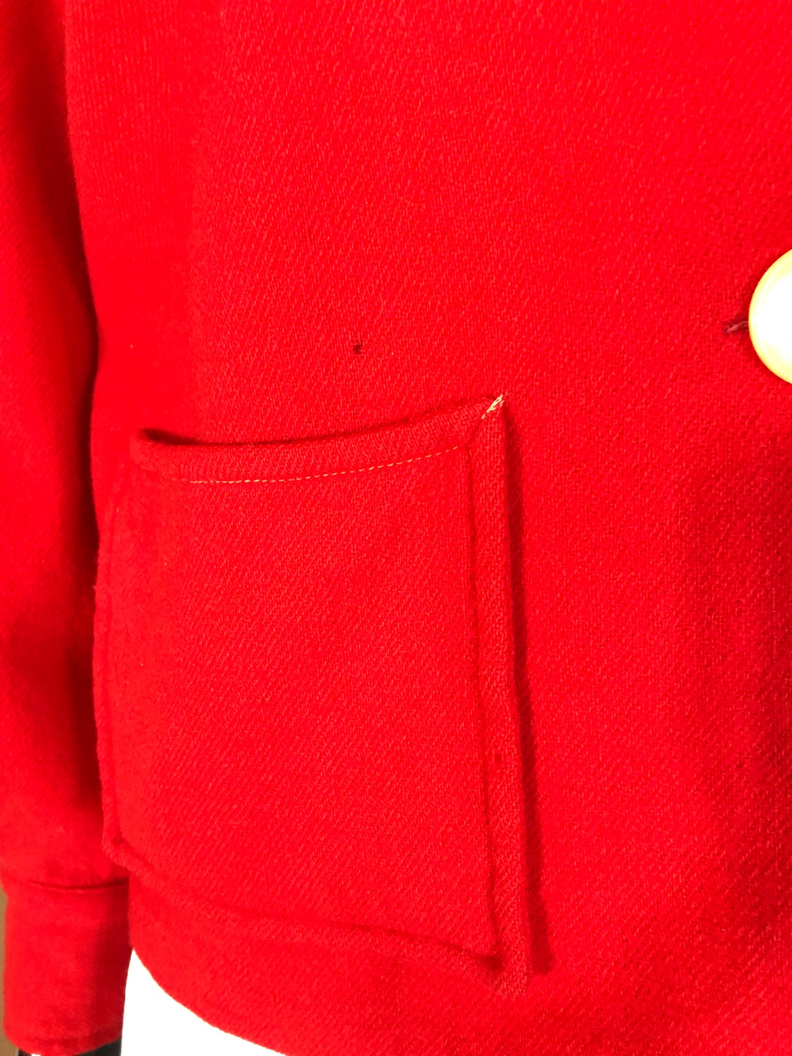 1950s Red Wool Jacket Merrill Woolen Mills Etsy