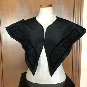 1900s Edwardian Silk Cape Unfinished