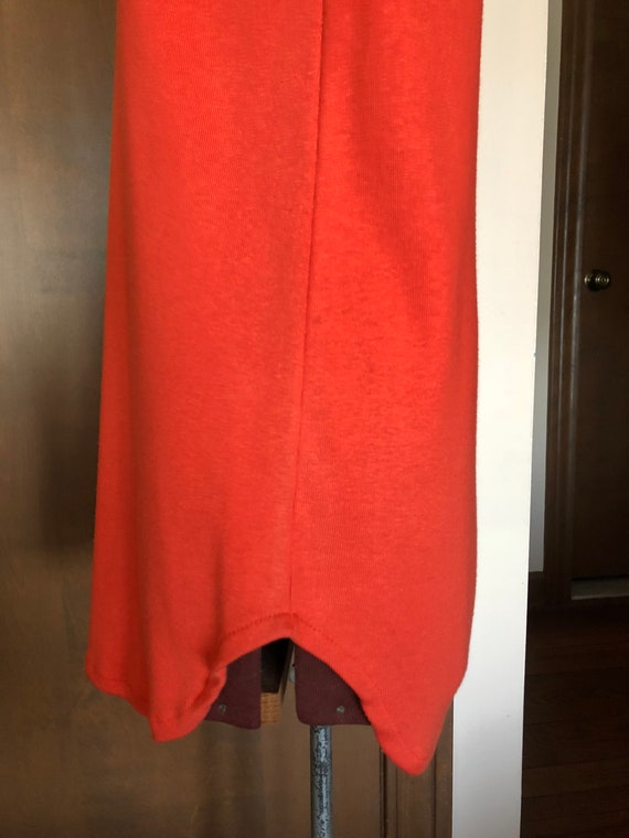 1970s Dress Frog Tog NOS with Tag Orange Shirtdre… - image 5