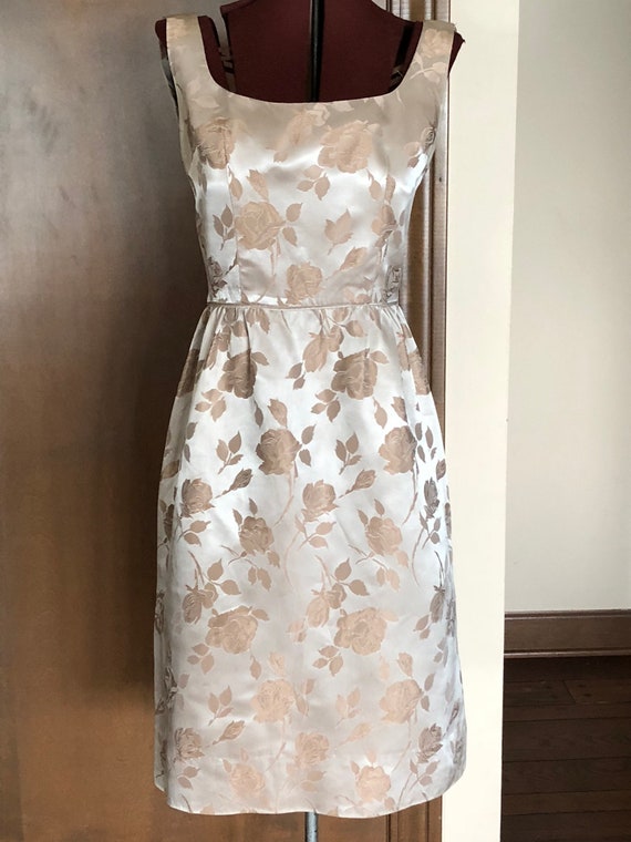 1950s Brocade Sheath Dress