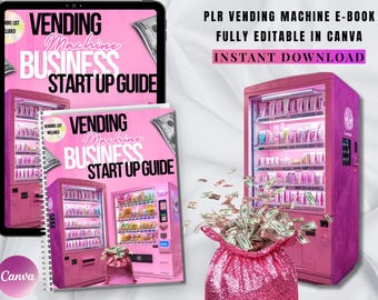 How To Start A Vending Machine Business |Start Up Guide |Ebook|PLR EBOOK|Resell Rights|Digital Product|Instant Download|Girl Boss