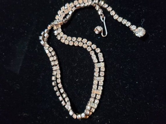 Vintage rhinestone choker