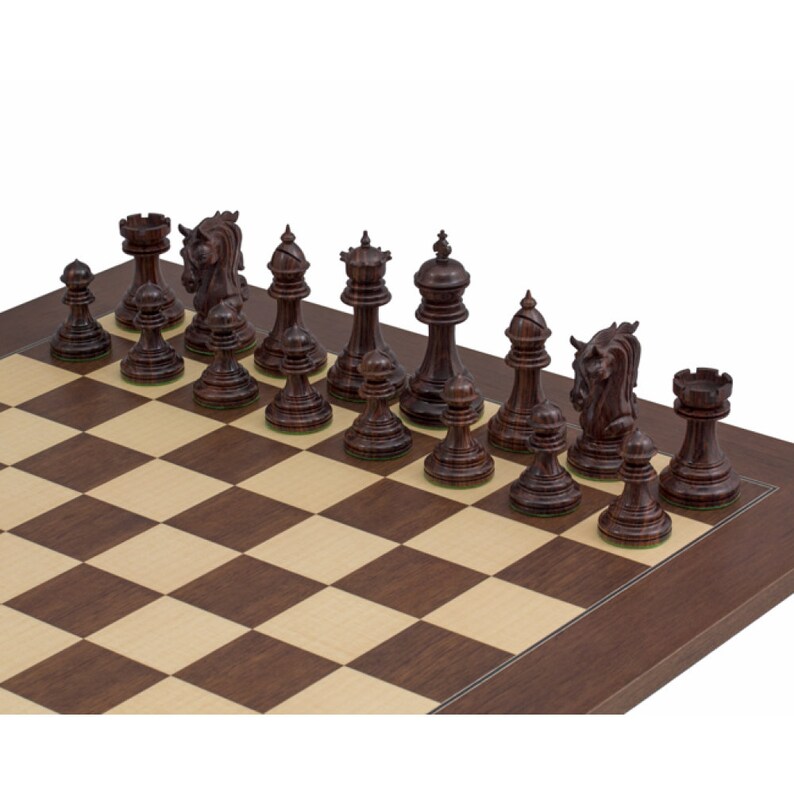 The Kingsgate Rosewood Chessmen 4.25 inch