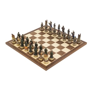 The Zombie Hand-Painted Themed Chess Set by Italfama