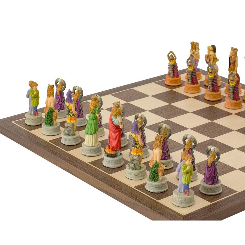 The Zodiac Hand-Painted Themed Chess Set by Italfama image 3