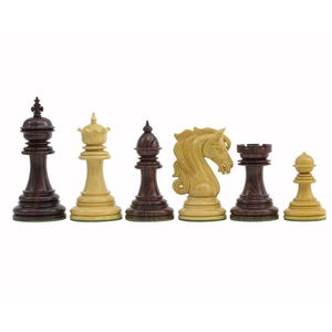 The Kingsgate Rosewood Chess Pieces - 4.25 Inch