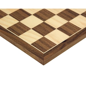 17.75 Inch Walnut and Maple Chessboard