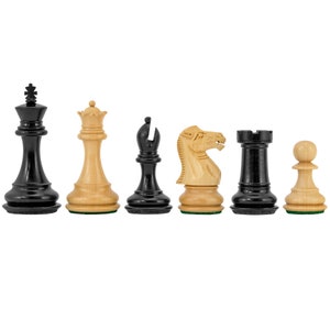 Highclere serie Ebony Staunton Chess Pieces 3 inch