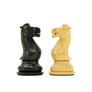Victoria Series Ebonised Boxwood Chess Pieces - 3.75 Inch image 3