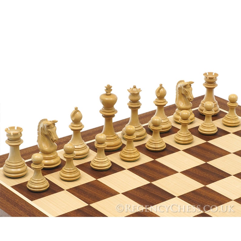 The Imperial Knight Rosewood Mahogany Chess Set