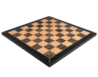13.75 Inch Ancona Genuine Leather Chessboard by Italfama