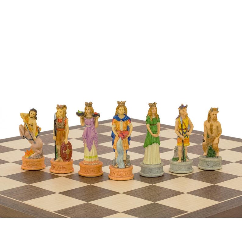 The Zodiac Hand-Painted Themed Chess Set by Italfama image 6
