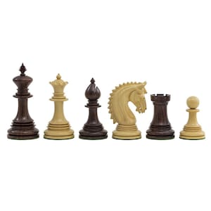The Lemington Rosewood Chess Pieces - 4.25 Inch