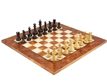 Sicilian Rosewood and Briarwood Luxury Chess Set