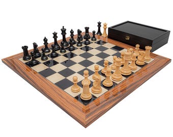 The 1849 Reproduction Staunton Ebony and Palisander Luxury Chess Set