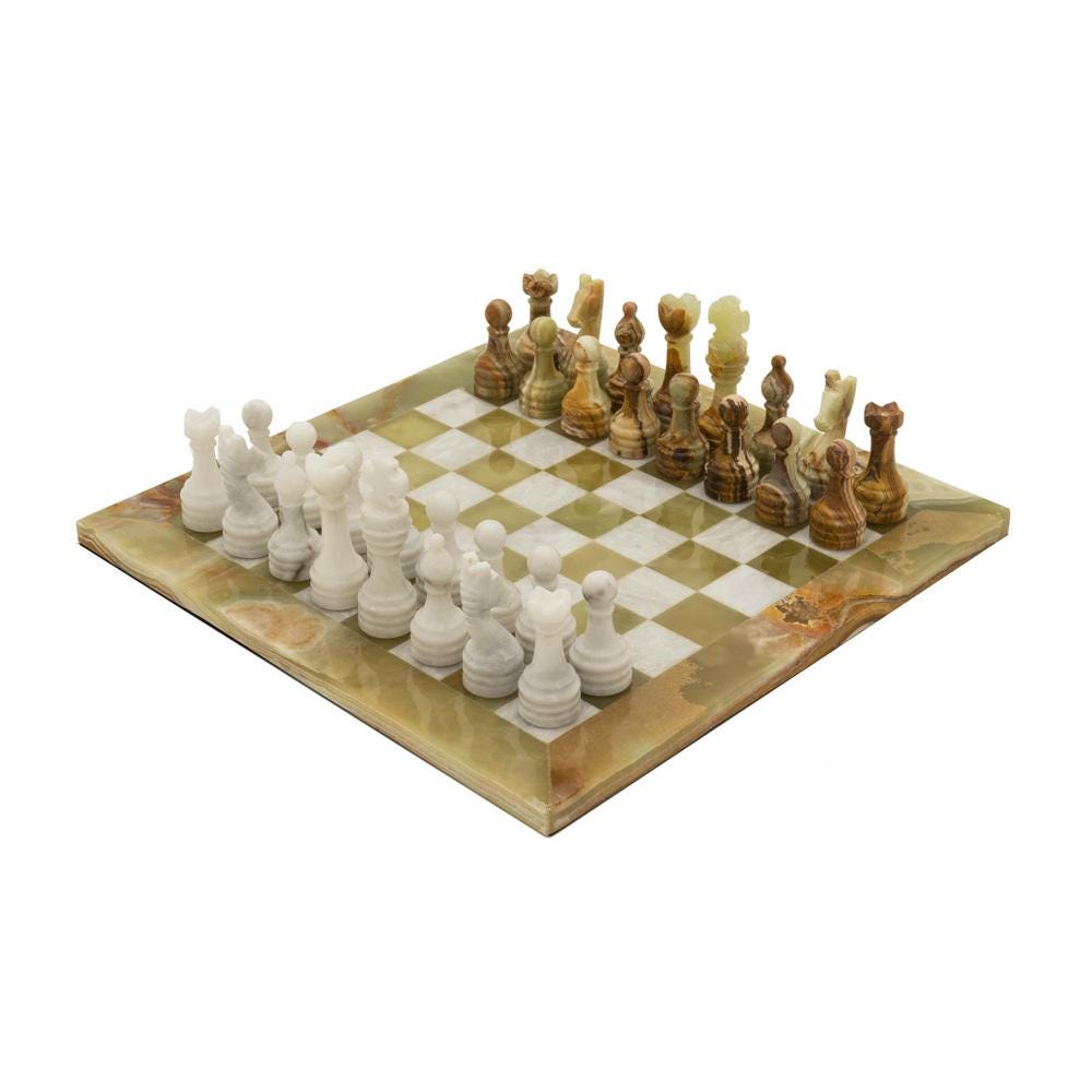The Alghero Onyx and Marble Chess Set - Etsy The Alghero Onyx and Marble Chess Set - Etsy
