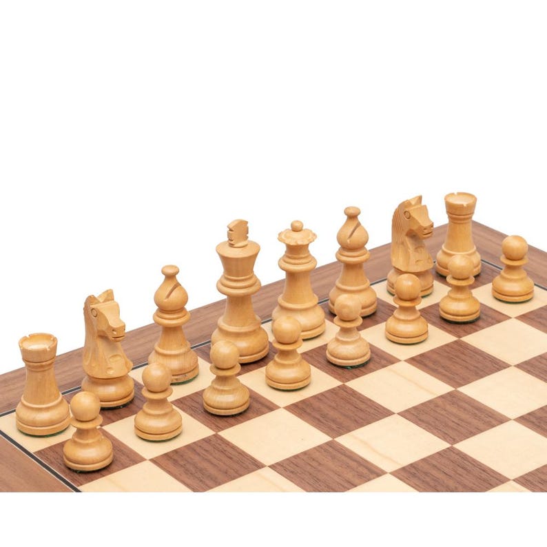 Down Head Classic Sheesham Deluxe Chess Set afbeelding 3