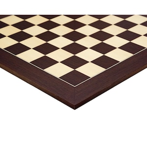 23.6 Inch Wenge and Maple Deluxe Chessboard