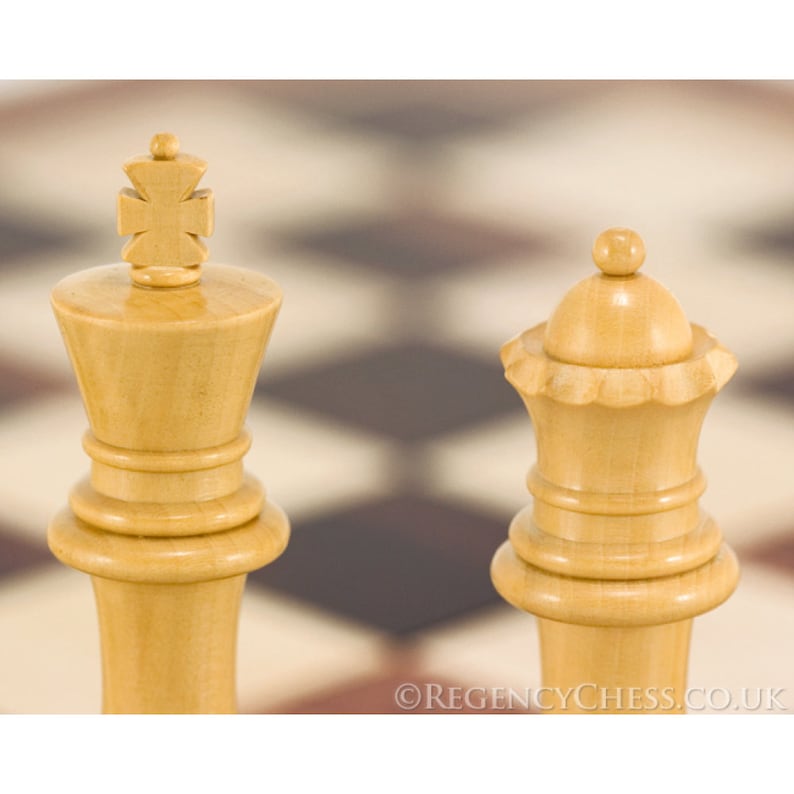 Broadbase Rosewood Staunton Chess Pieces 4 Inches