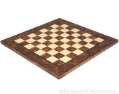 20.5 Inch Briarwood and Elm Luxury Chess Board