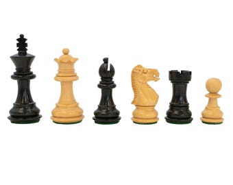 Kingsclere Staunton Ebony Chess Pieces - 2.5 Inch