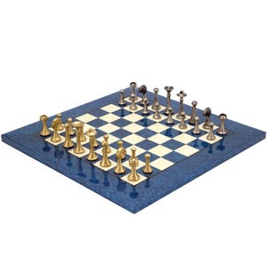 Blue Metropolis Chess Set