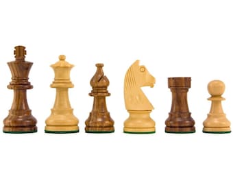 Down Head Knight Sheesham Staunton Chess Pieces - 2.5 Inch