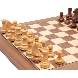 Down Head Classic Sheesham Deluxe Chess Set afbeelding 4
