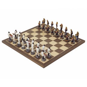 The Jazz Band Vs Rock Stars Hand-Painted Themed Chess Set by Italfama