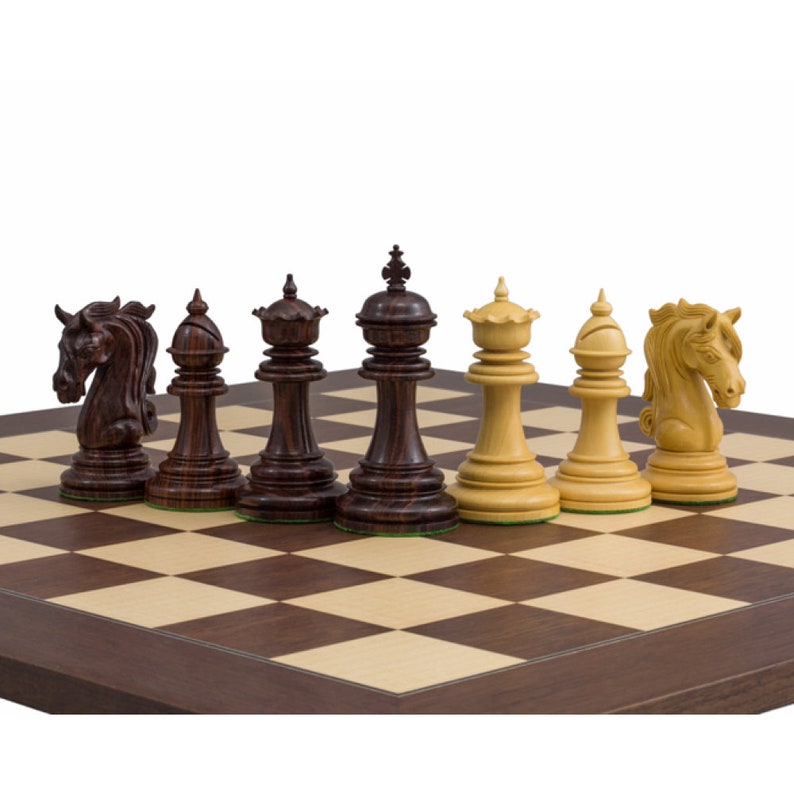 The Kingsgate Rosewood Chessmen 4.25 inch