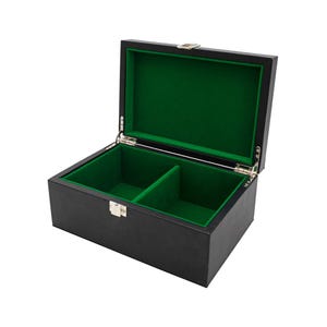 Black Leatherette Chess Piece Case