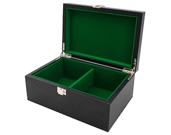 Black Leatherette Chess Piece Case