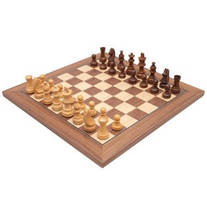 Down Head Classic Sheesham Deluxe Chess Set afbeelding 1