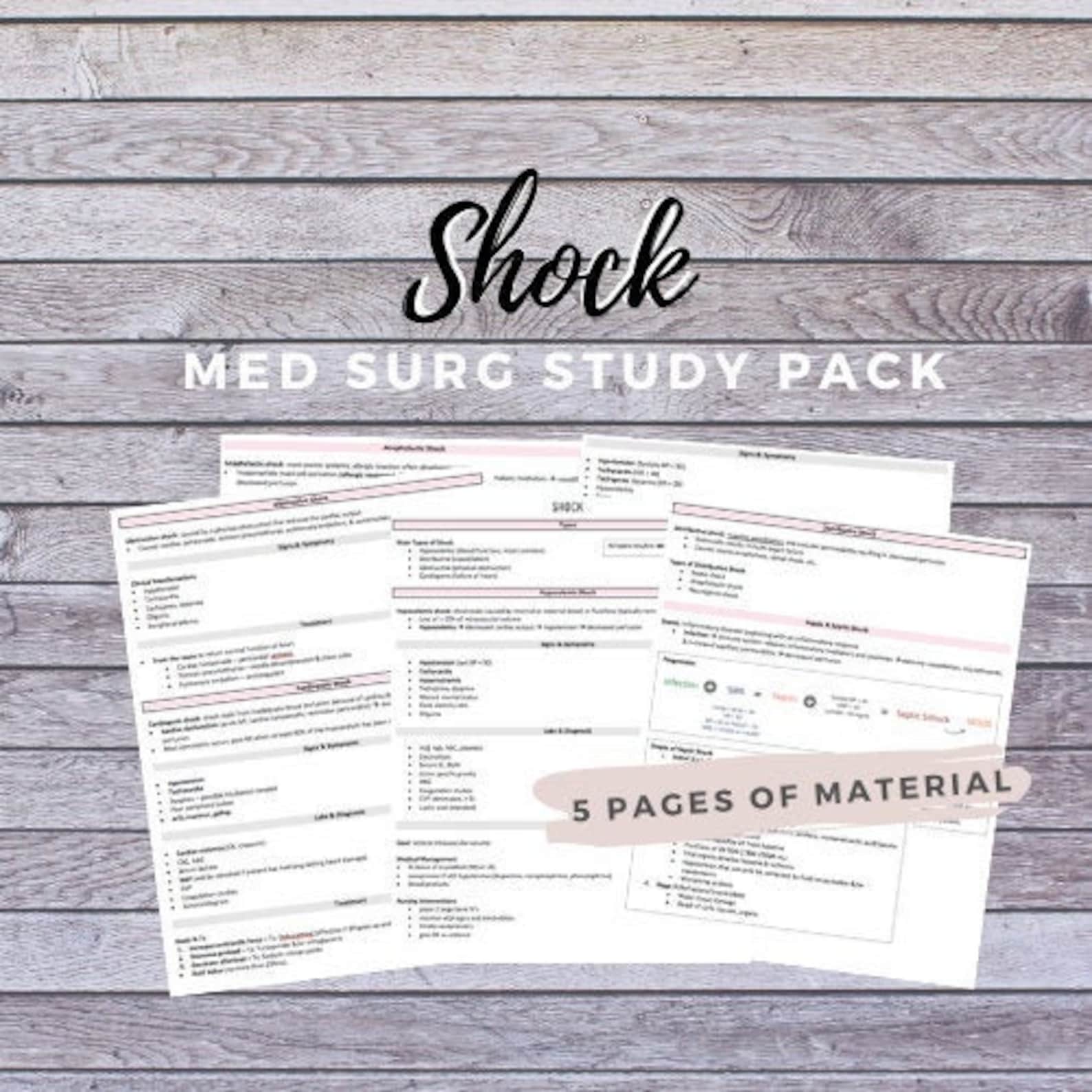 Shock Study Guide Med Surg Nursing School Study Guide Types Etsy Shock Study Guide Med Surg Nursing School Study Guide Types Etsy