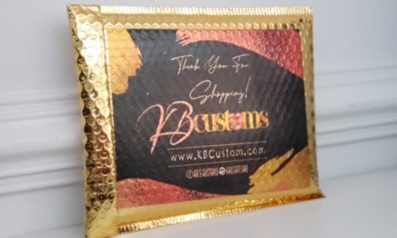 Custom Bubble Mailer LABELS ONLY (50ct)-bubble Mailers-shipping ...