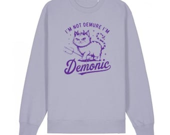 Suéter gótico, sudadera linda, sudadera divertida, suéter de gato