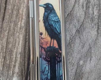 Estuche para lápiz labial Raven, soporte para lápiz labial Witch, lata para lápiz labial