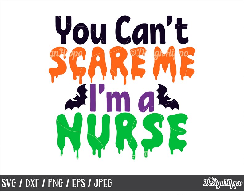 Download You can't scare me I'm a nurse svg Halloween nurse | Etsy