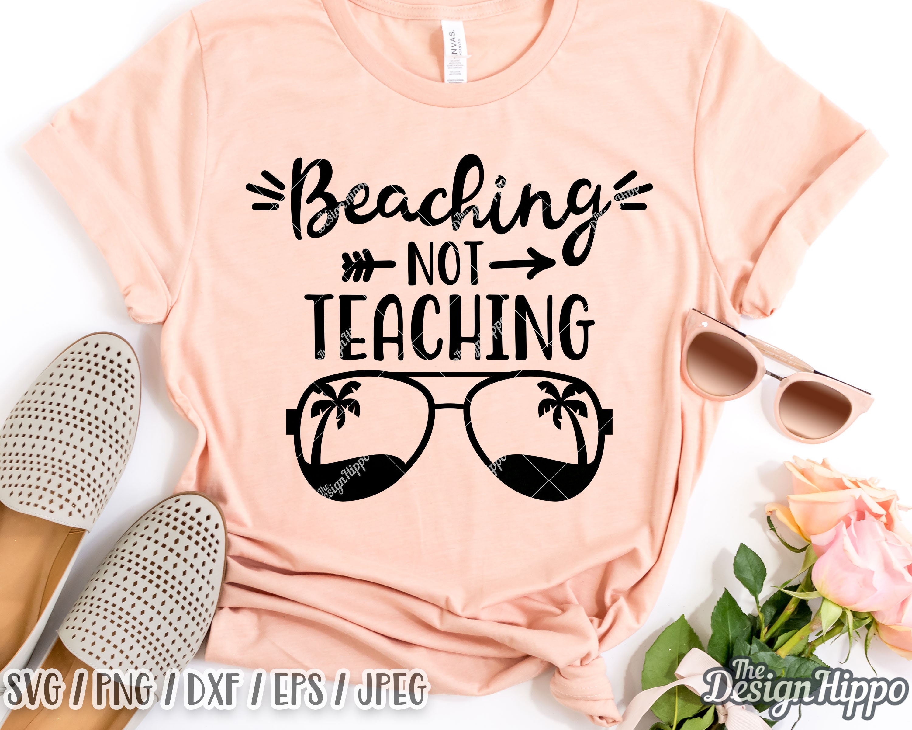 Beaching Not Teaching svg, Teacher svg, Summer svg, Beach svg, School…
