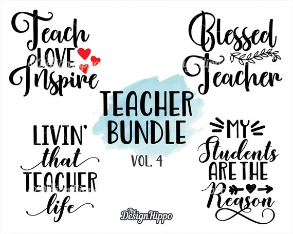 Download Teacher Svg Teacher Svg Bundle Sayings Svg Back To School Etsy