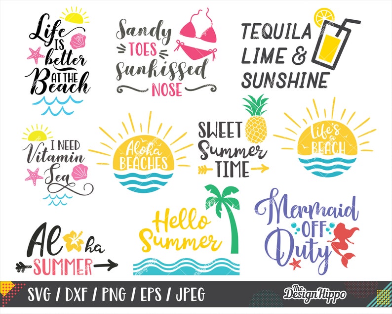 Download Summer svg bundle designs Beach svg bundle Be a pineapple ...