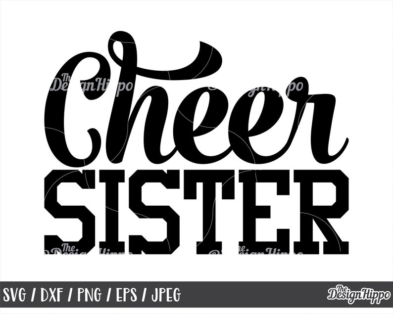 Cheer sister svg Cheer svg Sister svg Cheer sis svg | Etsy