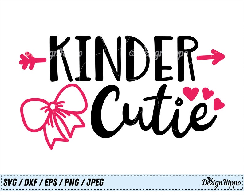 Kinder cutie svg Kindergarten cutie svg Kindergarten svg | Etsy