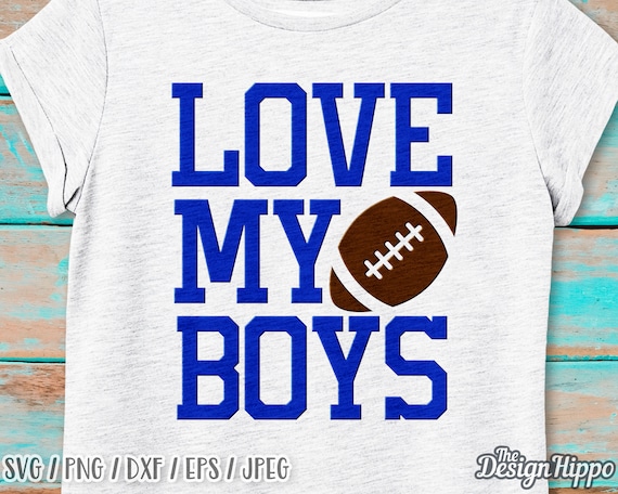 Love My Boys Svg Football Svg Football Mom Svg Football Etsy