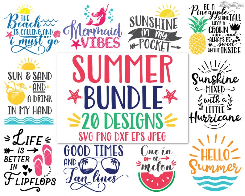 Download Summer svg bundle designs Beach svg bundle Be a pineapple ...