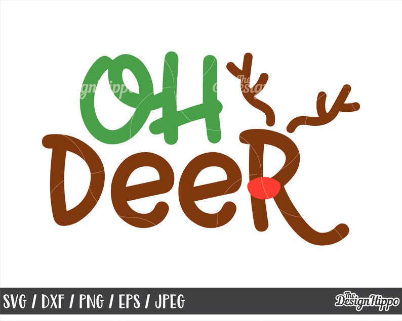 Download Oh deer svg Christmas reindeer svg Rudolph svg Kids | Etsy