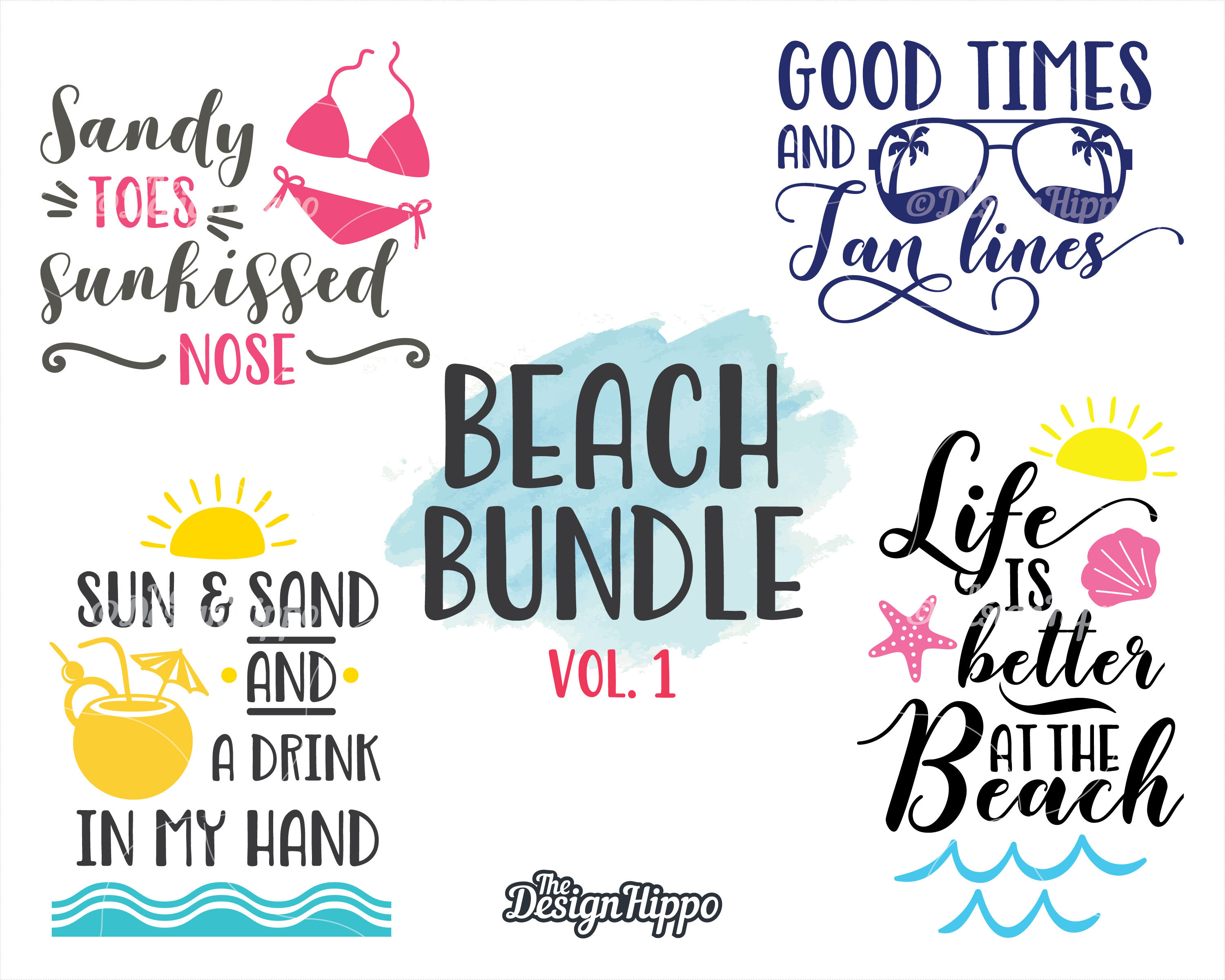 Beach Svg Bundle Summer Svg Bundle Sayings Svg Bundle Sandy Etsy