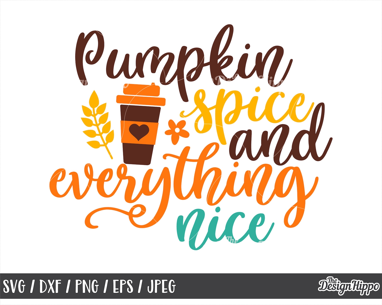 Pumpkin Spice and Everything Nice Svg Pumpkin Saying Svg | Etsy