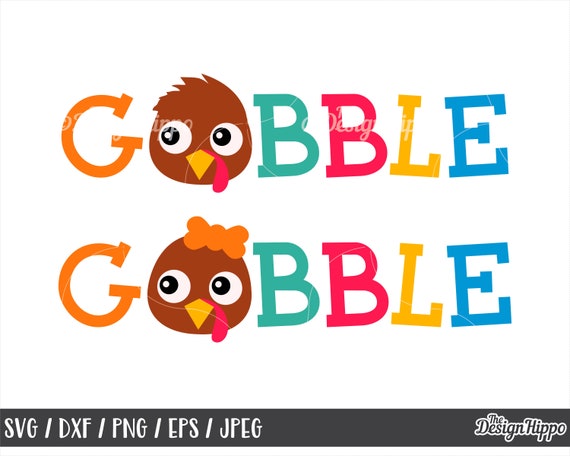 Download Gobble Gobble Svg Turkey Boy Svg Turkey Girl Svg Etsy