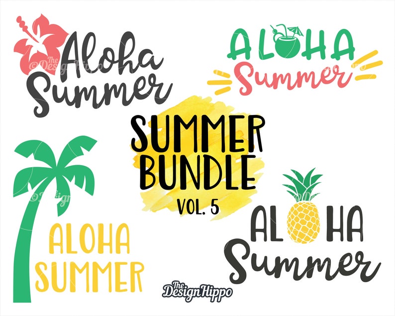 Download Summer svg bundle Aloha summer svg Hawaii svg Vacation svg ...